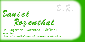 daniel rozenthal business card